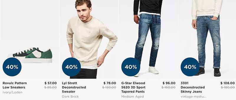 Mid-Season Promotion G-Star Raw